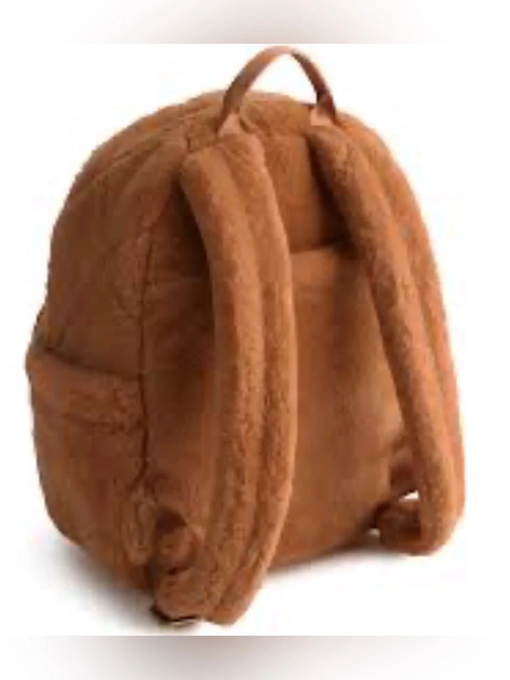 Vera Bradley x Wicked Quilted Plush Mini Backpack in Rust